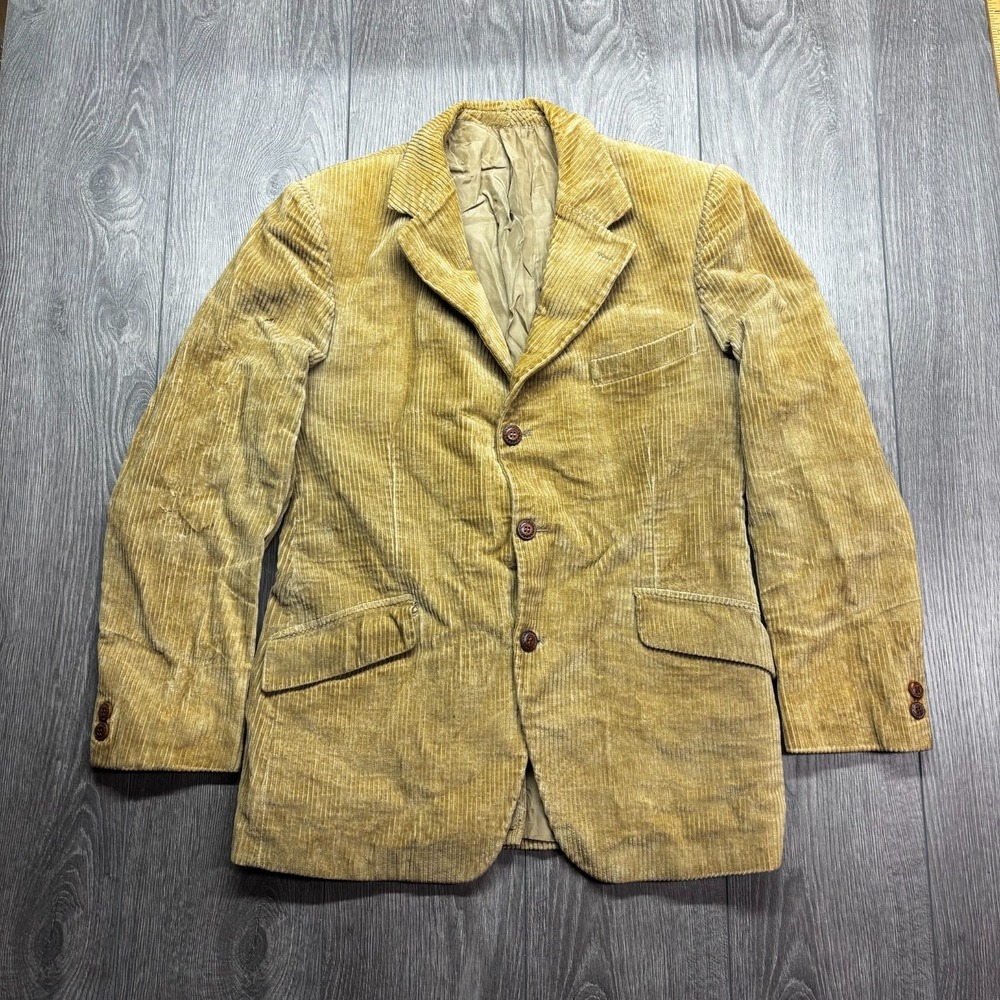 Vintage Vetements Esco Corduroy Blazer Suit Jacket Brown Medium Rare